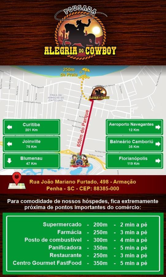Pousada Alegria do Cowboy Penha (Santa Catarina) Exterior foto